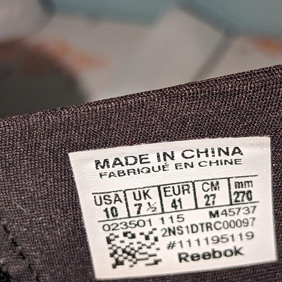 Reebok Skyscape Runaround, size 10, navy blue, machine washable - Picture 9 of 9